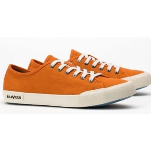 seavees Monterey Tie Boat Deck Sneaker Tangeringe - Picture 4 of 6